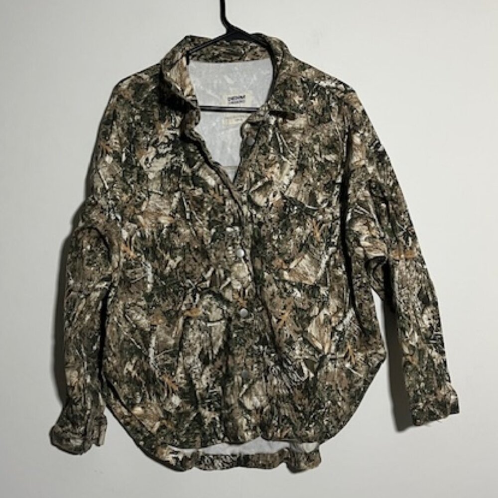 Denim Obsessed Project Rebel Camo Jacket Size Large